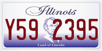IL license plate Y592395
