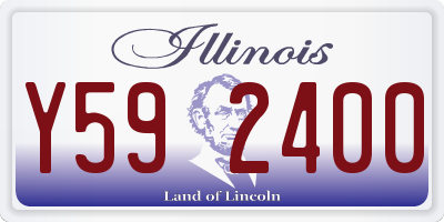 IL license plate Y592400
