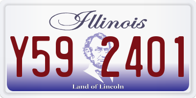 IL license plate Y592401