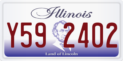 IL license plate Y592402