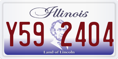 IL license plate Y592404