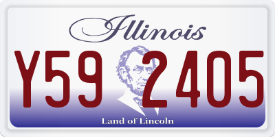 IL license plate Y592405
