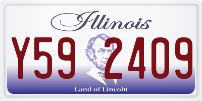 IL license plate Y592409