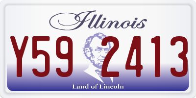 IL license plate Y592413