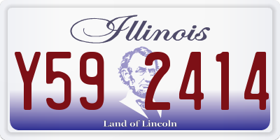 IL license plate Y592414