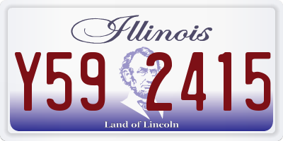 IL license plate Y592415