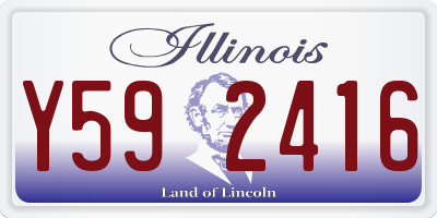 IL license plate Y592416