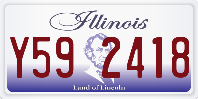 IL license plate Y592418