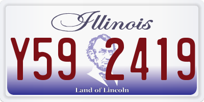 IL license plate Y592419