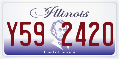 IL license plate Y592420