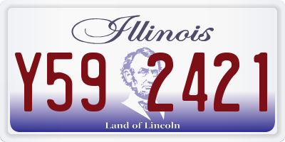 IL license plate Y592421
