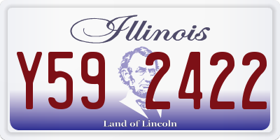 IL license plate Y592422