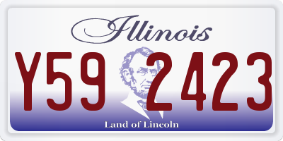 IL license plate Y592423