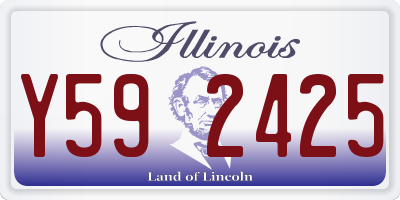 IL license plate Y592425