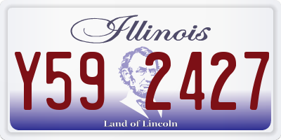 IL license plate Y592427