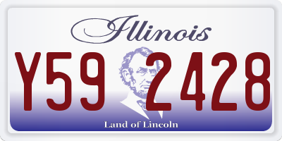 IL license plate Y592428