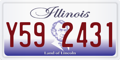 IL license plate Y592431