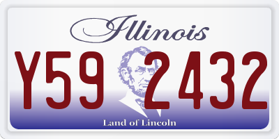 IL license plate Y592432