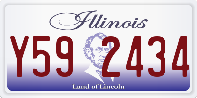 IL license plate Y592434