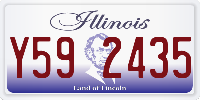 IL license plate Y592435