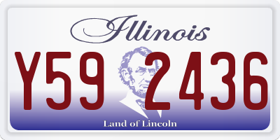 IL license plate Y592436