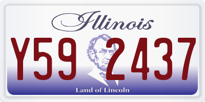 IL license plate Y592437