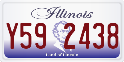 IL license plate Y592438