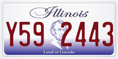 IL license plate Y592443