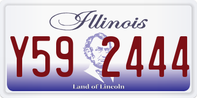 IL license plate Y592444