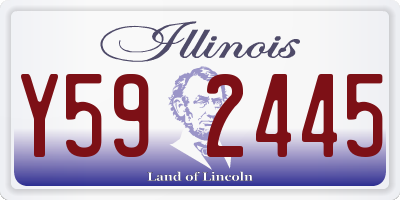 IL license plate Y592445