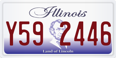 IL license plate Y592446