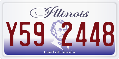 IL license plate Y592448