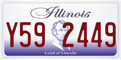 IL license plate Y592449