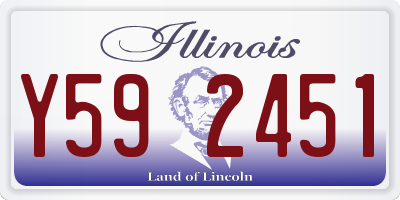 IL license plate Y592451