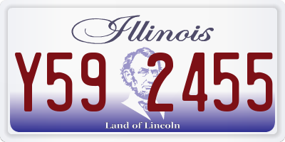 IL license plate Y592455
