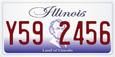 IL license plate Y592456