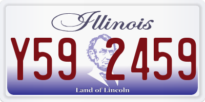 IL license plate Y592459
