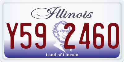IL license plate Y592460