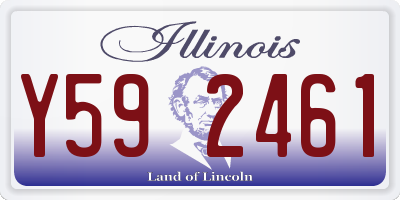 IL license plate Y592461