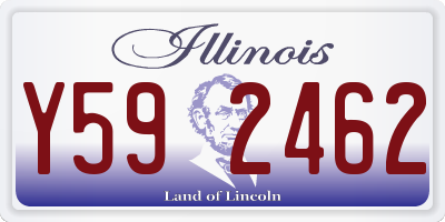IL license plate Y592462