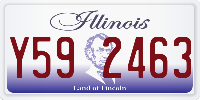 IL license plate Y592463