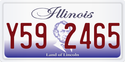 IL license plate Y592465