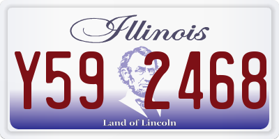 IL license plate Y592468