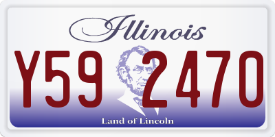 IL license plate Y592470