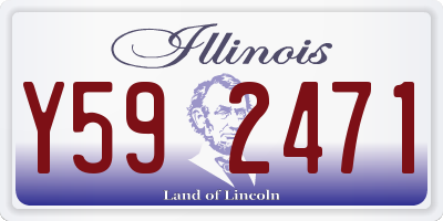IL license plate Y592471