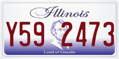 IL license plate Y592473