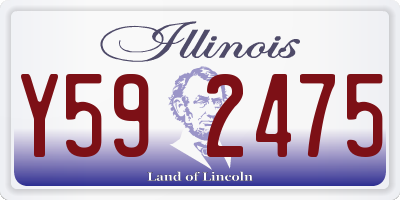 IL license plate Y592475