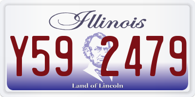 IL license plate Y592479