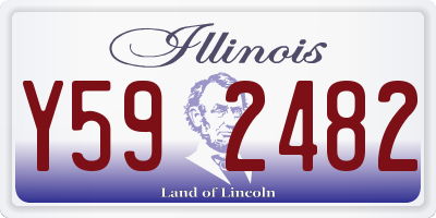 IL license plate Y592482