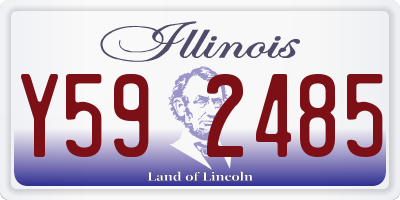 IL license plate Y592485
